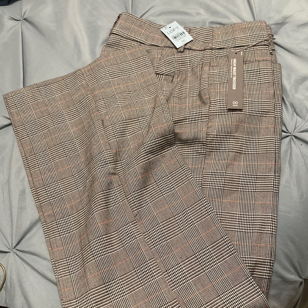 NWT LOFT high waist trouser. Size 00P.